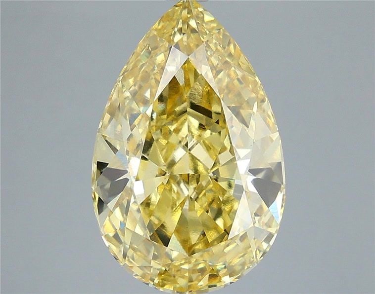 Loose Diamond - PEAR 8.09ct Fancy Intense Yellow VS1: Loose Diamond - PEAR 8.09ct Fancy Intense Yellow VS1 Source: This is a real non-mined Diamond that has been grown in a lab Shape: PEAR Carats: 8.09 Color: Fancy Intense Yellow Certification: IGI Video