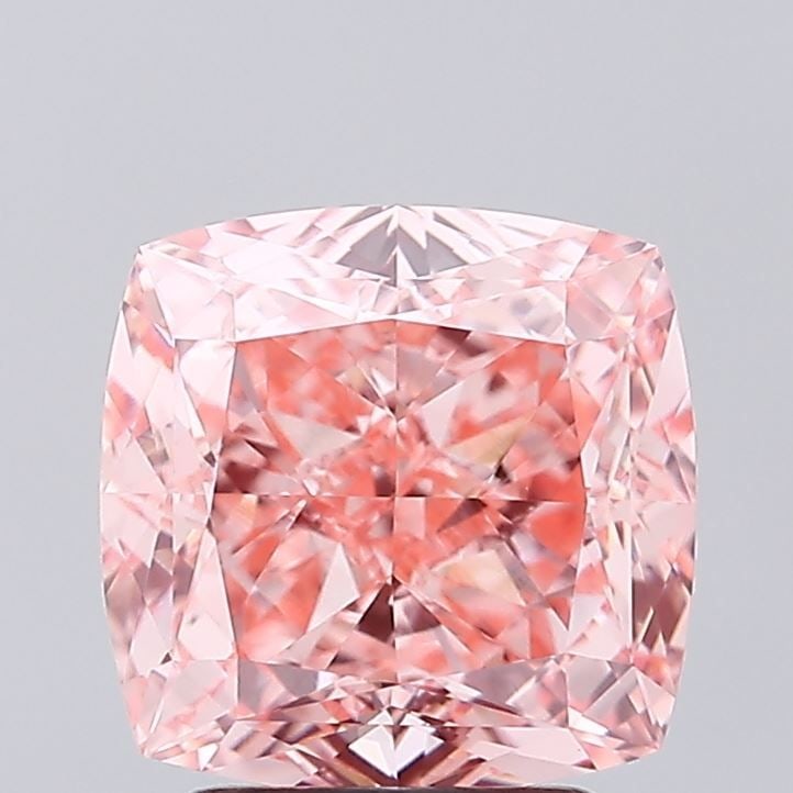 Loose Diamond - CUSHION MODIFIED 3.02ct Fancy Vivid Pink VVS2: Loose Diamond - CUSHION MODIFIED 3.02ct Fancy Vivid Pink VVS2 Source: This is a real non-mined Diamond that has been grown in a lab Shape: CUSHION MODIFIED Carats: 3.02 Color: Fancy Vivid Pink Certifi