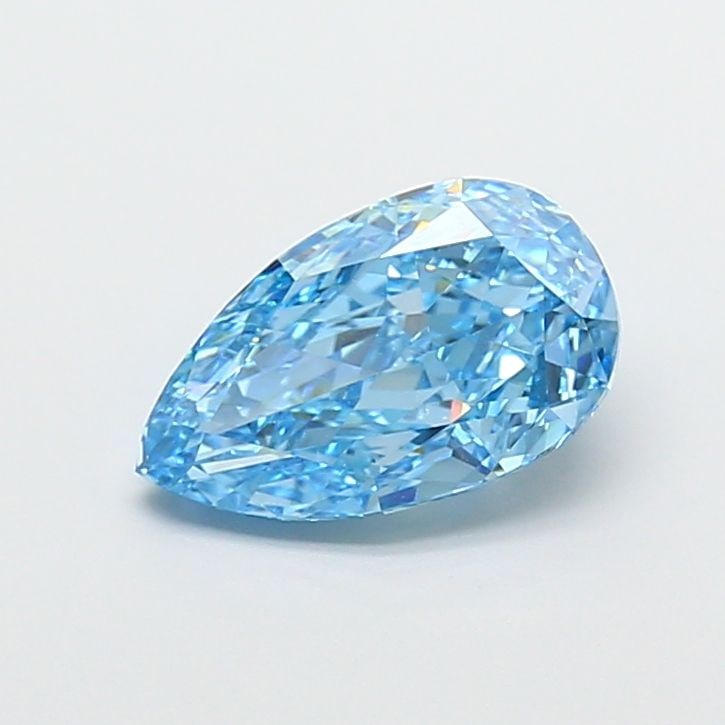 Loose Diamond - PEAR 2.59ct Fancy Vivid Blue VS1: Loose Diamond - PEAR 2.59ct Fancy Vivid Blue VS1 Source: This is a real non-mined Diamond that has been grown in a lab Shape: PEAR Carats: 2.59 Color: Fancy Vivid Blue Certification: IGI Video: