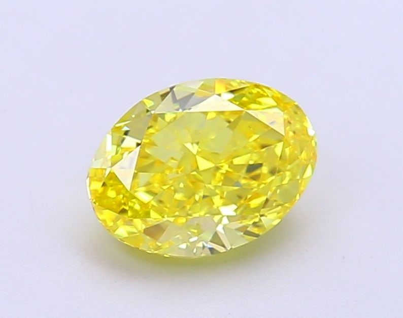 Loose Diamond - OVAL 1.51ct Fancy Vivid Yellow VS1: Loose Diamond - OVAL 1.51ct Fancy Vivid Yellow VS1 Source: This is a real non-mined Diamond that has been grown in a lab Shape: OVAL Carats: 1.51 Color: Fancy Vivid Yellow Certification: IGI Video: