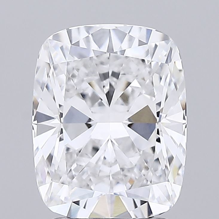 Loose Diamond - CUSHION BRILLIANT 2.57ct D VVS2: Loose Diamond - CUSHION BRILLIANT 2.57ct D VVS2 Source: This is a real non-mined Diamond that has been grown in a lab Shape: CUSHION BRILLIANT Carats: 2.57 Color: D Clarity: VVS2 Certification: GCAL V
