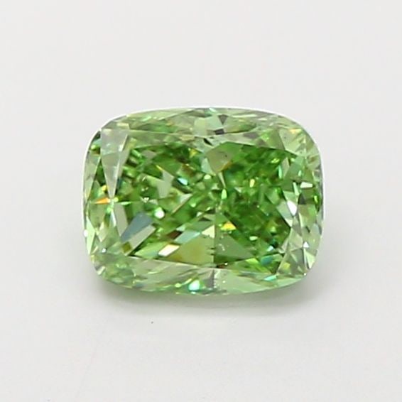 Loose Diamond - CUSHION MODIFIED 1.01ct Fancy Vivid Green SI1: Loose Diamond - CUSHION MODIFIED 1.01ct Fancy Vivid Green SI1 Source: This is a real non-mined Diamond that has been grown in a lab Shape: CUSHION MODIFIED Carats: 1.01 Color: Fancy Vivid Green Certif