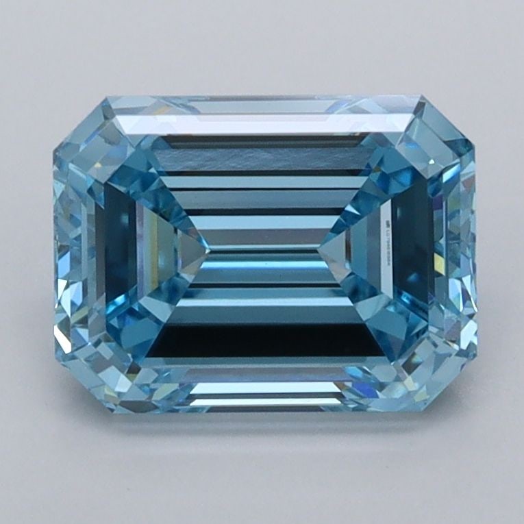 Loose Diamond - EMERALD 2.1ct Fancy Vivid Blue VVS1: Loose Diamond - EMERALD 2.1ct Fancy Vivid Blue VVS1 Source: This is a real non-mined Diamond that has been grown in a lab Shape: EMERALD Carats: 2.1 Color: Fancy Vivid Blue Certification: IGI Video: