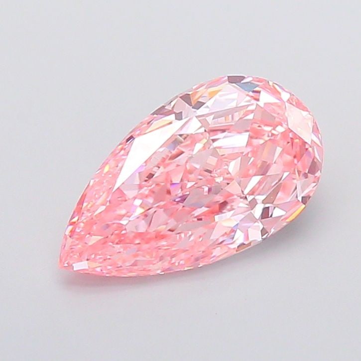 Loose Diamond - PEAR 2.68ct Fancy Vivid Pink VVS1: Loose Diamond - PEAR 2.68ct Fancy Vivid Pink VVS1 Source: This is a real non-mined Diamond that has been grown in a lab Shape: PEAR Carats: 2.68 Color: Fancy Vivid Pink Certification: IGI Video: