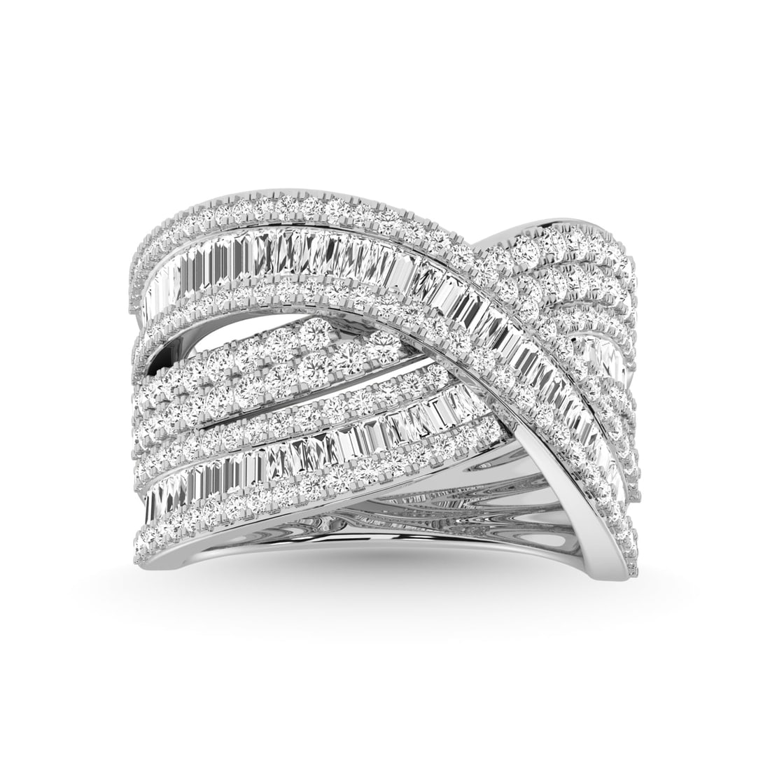 14K White Gold Diamond 2 Ct.Tw. Fashion Ring: 14K White Gold Diamond 2 Ct.Tw. Fashion Ring 14k White Gold Stone Color: G-h Stone Clarity: I1 Each ring is presented in standard size 6.5. Complimentary resizing is available between sizes 510 (in 1/