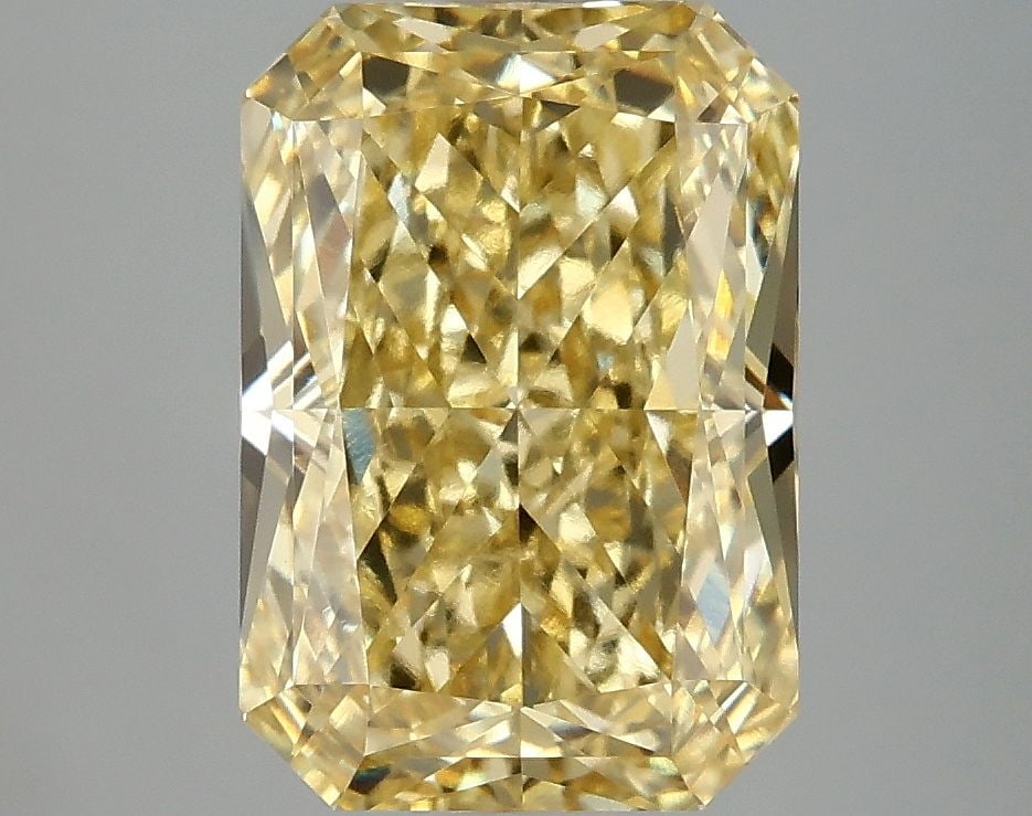 Loose Diamond - RADIANT 4.1ct Fancy Vivid Yellow VVS2: Loose Diamond - RADIANT 4.1ct Fancy Vivid Yellow VVS2 Source: This is a real non-mined Diamond that has been grown in a lab Shape: RADIANT Carats: 4.1 Color: Fancy Vivid Yellow Certification: IGI Vide