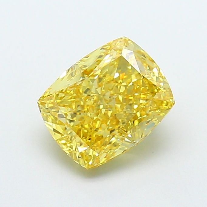 Loose Diamond - CUSHION MODIFIED 3.55ct Fancy Vivid Yellow VS1: Loose Diamond - CUSHION MODIFIED 3.55ct Fancy Vivid Yellow VS1 Source: This is a real non-mined Diamond that has been grown in a lab Shape: CUSHION MODIFIED Carats: 3.55 Color: Fancy Vivid Yellow Cert