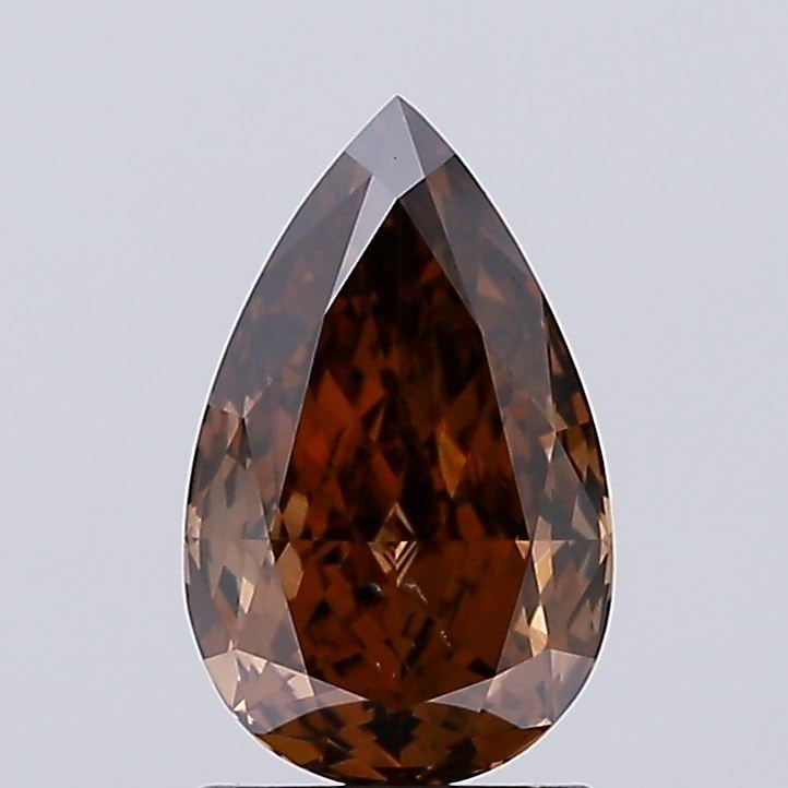 Loose Diamond - PEAR 1.42ct Fancy Deep Brown VS2: Loose Diamond - PEAR 1.42ct Fancy Deep Brown VS2 Source: This is a real non-mined Diamond that has been grown in a lab Shape: PEAR Carats: 1.42 Color: Fancy Deep Brown Certification: IGI Video:
