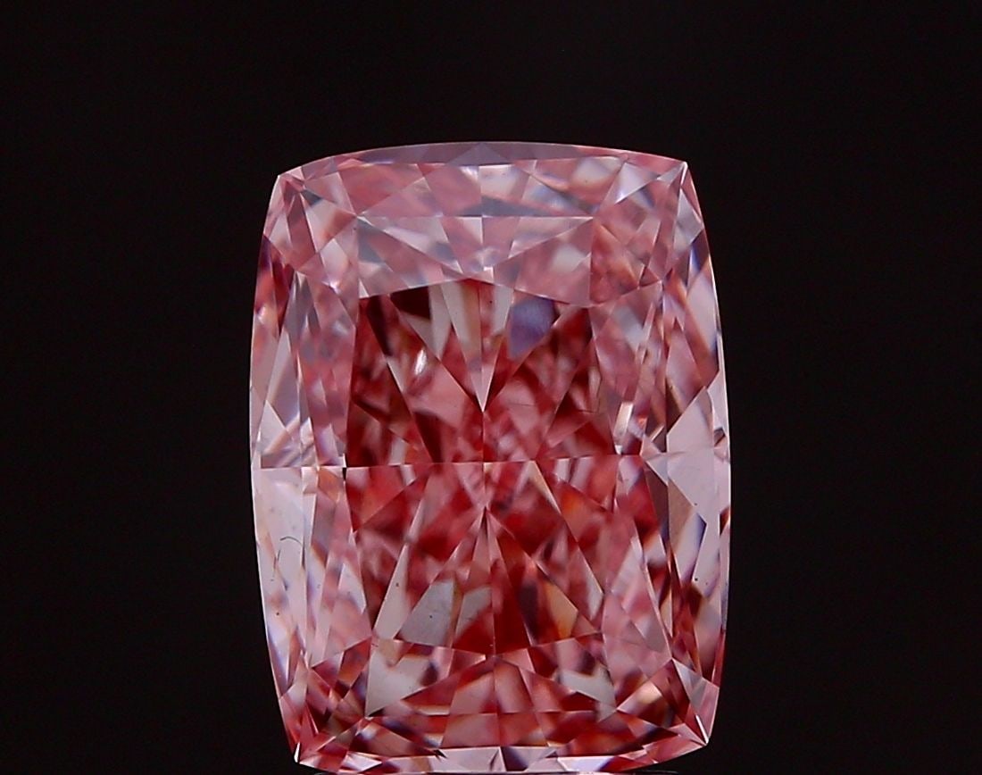 Loose Diamond - CUSHION MODIFIED 3.52ct Fancy Vivid Pink VS1: Loose Diamond - CUSHION MODIFIED 3.52ct Fancy Vivid Pink VS1 Source: This is a real non-mined Diamond that has been grown in a lab Shape: CUSHION MODIFIED Carats: 3.52 Color: Fancy Vivid Pink Certific