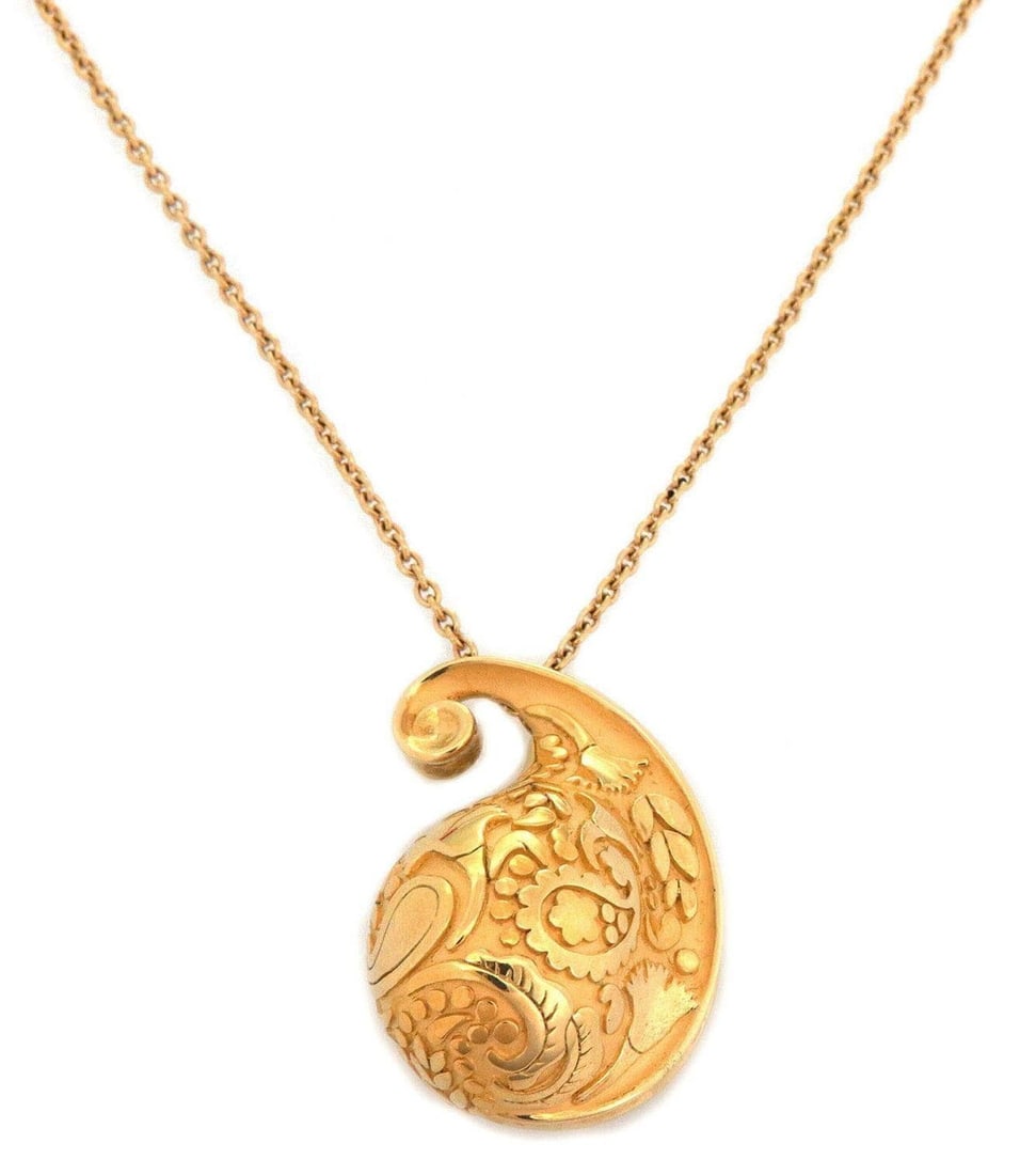 Carrera y Carrera Aqua Shell Dome 18k Gold Pendant Necklace (1 of 8)