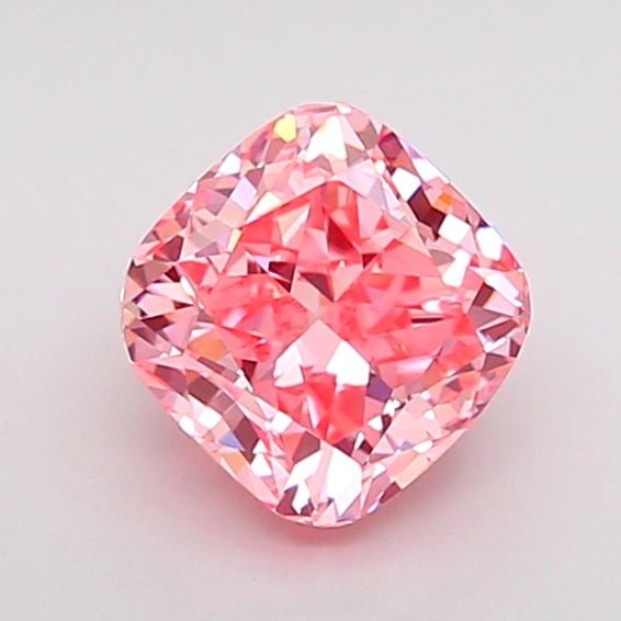Loose Diamond - CUSHION MODIFIED 1.1ct Fancy Vivid Pink VVS2: Loose Diamond - CUSHION MODIFIED 1.1ct Fancy Vivid Pink VVS2 Source: This is a real non-mined Diamond that has been grown in a lab Shape: CUSHION MODIFIED Carats: 1.1 Color: Fancy Vivid Pink Certifica