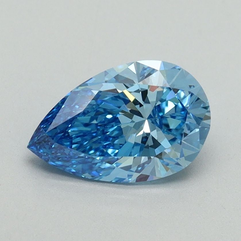 Loose Diamond - PEAR 1.04ct Fancy Vivid Blue VS1: Loose Diamond - PEAR 1.04ct Fancy Vivid Blue VS1 Source: This is a real non-mined Diamond that has been grown in a lab Shape: PEAR Carats: 1.04 Color: Fancy Vivid Blue Certification: IGI Video:
