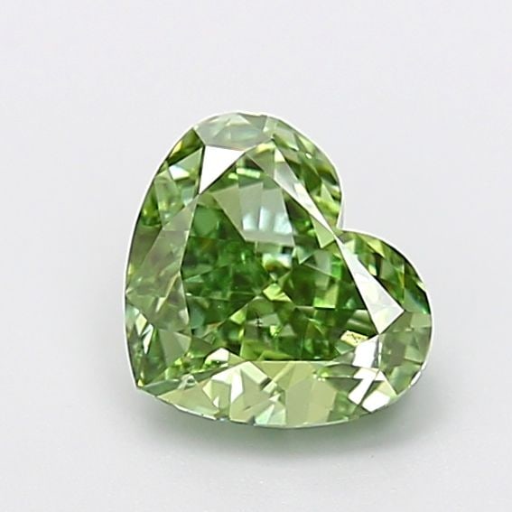 Loose Diamond - HEART 1.55ct Fancy Vivid Green VS2: Loose Diamond - HEART 1.55ct Fancy Vivid Green VS2 Source: This is a real non-mined Diamond that has been grown in a lab Shape: HEART Carats: 1.55 Color: Fancy Vivid Green Certification: IGI Video: