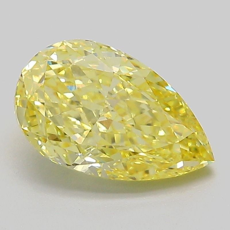 Loose Diamond - PEAR 2.02ct Fancy Vivid Yellow VS1: Loose Diamond - PEAR 2.02ct Fancy Vivid Yellow VS1 Source: This is a real non-mined Diamond that has been grown in a lab Shape: PEAR Carats: 2.02 Color: Fancy Vivid Yellow Certification: IGI Video: