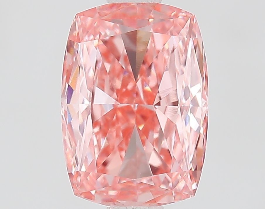 Loose Diamond - CUSHION MODIFIED 1.56ct Fancy Vivid Pink VVS2: Loose Diamond - CUSHION MODIFIED 1.56ct Fancy Vivid Pink VVS2 Source: This is a real non-mined Diamond that has been grown in a lab Shape: CUSHION MODIFIED Carats: 1.56 Color: Fancy Vivid Pink Certifi
