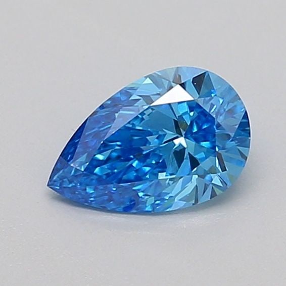 Loose Diamond - PEAR 0.51ct Fancy Vivid Blue VS1: Loose Diamond - PEAR 0.51ct Fancy Vivid Blue VS1 Source: This is a real non-mined Diamond that has been grown in a lab Shape: PEAR Carats: 0.51 Color: Fancy Vivid Blue Certification: IGI Video: