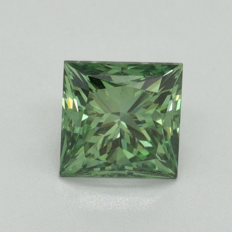 Loose Diamond - PRINCESS 1.01ct Fancy Vivid Green VS1: Loose Diamond - PRINCESS 1.01ct Fancy Vivid Green VS1 Source: This is a real non-mined Diamond that has been grown in a lab Shape: PRINCESS Carats: 1.01 Color: Fancy Vivid Green Certification: IGI Vid