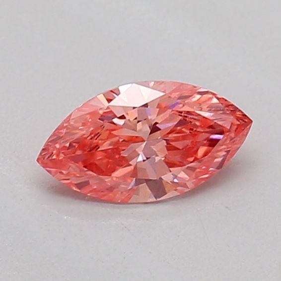 Loose Diamond - MARQUISE 0.21ct Fancy Vivid Pink SI1: Loose Diamond - MARQUISE 0.21ct Fancy Vivid Pink SI1 Source: This is a real non-mined Diamond that has been grown in a lab Shape: MARQUISE Carats: 0.21 Color: Fancy Vivid Pink Certification: IGI Video