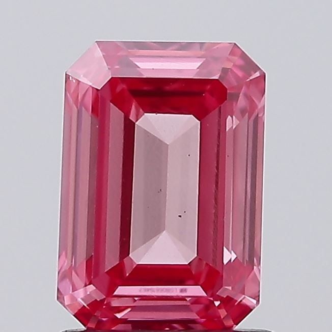 Loose Diamond - EMERALD 1.31ct Fancy Vivid Pink VS1: Loose Diamond - EMERALD 1.31ct Fancy Vivid Pink VS1 Source: This is a real non-mined Diamond that has been grown in a lab Shape: EMERALD Carats: 1.31 Color: Fancy Vivid Pink Certification: IGI Video: