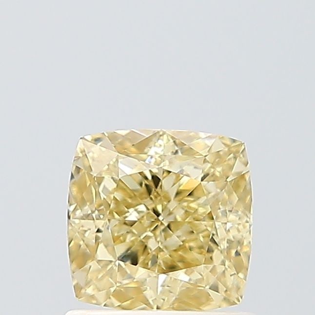 Loose Diamond - CUSHION MODIFIED 1.09ct Fancy Light Yellow VVS2: Loose Diamond - CUSHION MODIFIED 1.09ct Fancy Light Yellow VVS2 Source: This is a real non-mined Diamond that has been grown in a lab Shape: CUSHION MODIFIED Carats: 1.09 Color: Fancy Light Yellow Cer
