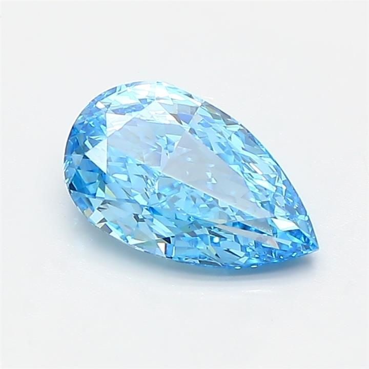 Loose Diamond - PEAR 1.02ct Fancy Vivid Blue VVS2: Loose Diamond - PEAR 1.02ct Fancy Vivid Blue VVS2 Source: This is a real non-mined Diamond that has been grown in a lab Shape: PEAR Carats: 1.02 Color: Fancy Vivid Blue Certification: IGI Video: