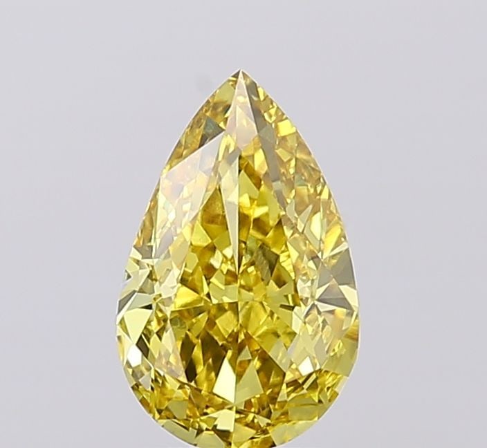 Loose Diamond - PEAR 1.73ct Fancy Intense Yellow VS1: Loose Diamond - PEAR 1.73ct Fancy Intense Yellow VS1 Source: This is a real non-mined Diamond that has been grown in a lab Shape: PEAR Carats: 1.73 Color: Fancy Intense Yellow Certification: IGI Video