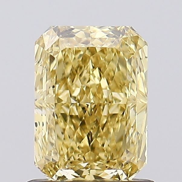 Loose Diamond - RADIANT 1.03ct Fancy Vivid Yellow SI1: Loose Diamond - RADIANT 1.03ct Fancy Vivid Yellow SI1 Source: This is a real non-mined Diamond that has been grown in a lab Shape: RADIANT Carats: 1.03 Color: Fancy Vivid Yellow Certification: IGI Vid