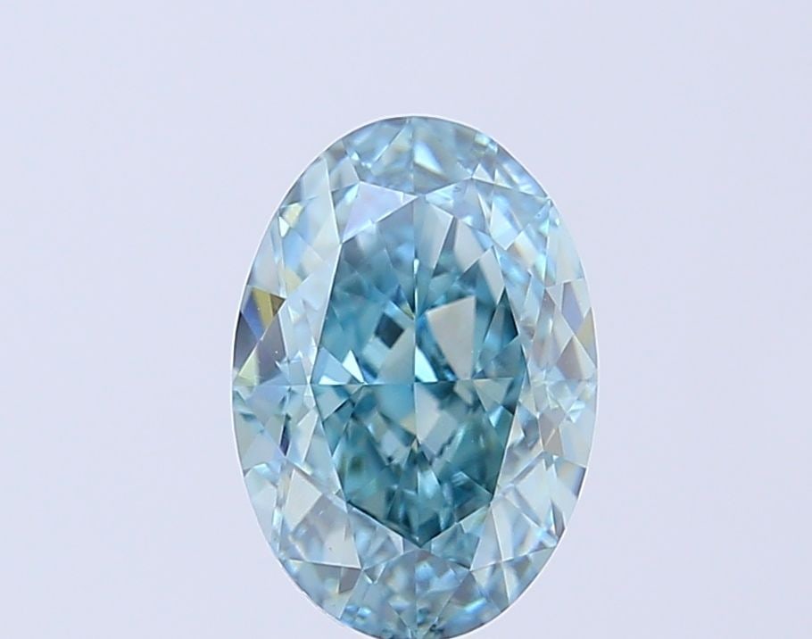 Loose Diamond - OVAL 3.05ct Fancy Intense Green Blue VS1: Loose Diamond - OVAL 3.05ct Fancy Intense Green Blue VS1 Source: This is a real non-mined Diamond that has been grown in a lab Shape: OVAL Carats: 3.05 Color: Fancy Intense Green Blue Certification: I