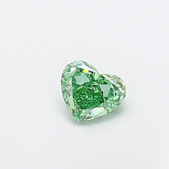 Loose Diamond - HEART 0.33ct Fancy Vivid Green VVS2: Loose Diamond - HEART 0.33ct Fancy Vivid Green VVS2 Source: This is a real non-mined Diamond that has been grown in a lab Shape: HEART Carats: 0.33 Color: Fancy Vivid Green Certification: NONE Video: