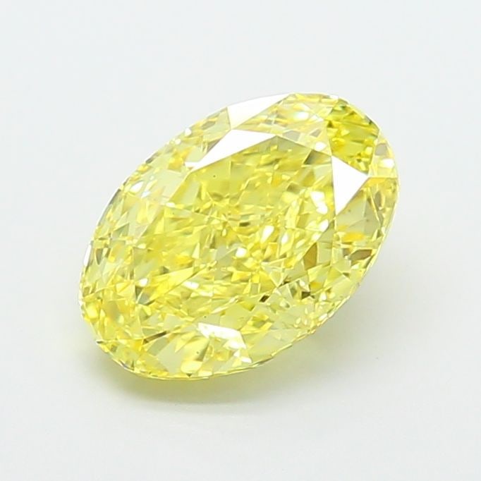Loose Diamond - OVAL 2.52ct Fancy Vivid Yellow VS1: Loose Diamond - OVAL 2.52ct Fancy Vivid Yellow VS1 Source: This is a real non-mined Diamond that has been grown in a lab Shape: OVAL Carats: 2.52 Color: Fancy Vivid Yellow Certification: IGI Video: