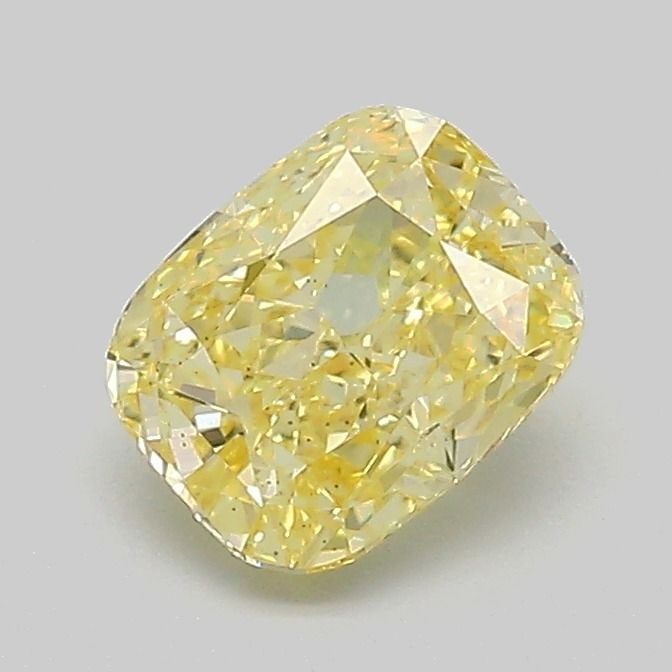 Loose Diamond - CUSHION MODIFIED 1.06ct Fancy Vivid Yellow VS2: Loose Diamond - CUSHION MODIFIED 1.06ct Fancy Vivid Yellow VS2 Source: This is a real non-mined Diamond that has been grown in a lab Shape: CUSHION MODIFIED Carats: 1.06 Color: Fancy Vivid Yellow Cert
