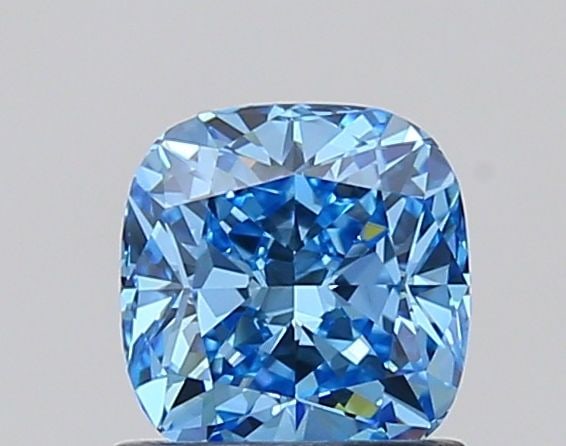 Loose Diamond - CUSHION MODIFIED 1.02ct Fancy Vivid Blue VS1: Loose Diamond - CUSHION MODIFIED 1.02ct Fancy Vivid Blue VS1 Source: This is a real non-mined Diamond that has been grown in a lab Shape: CUSHION MODIFIED Carats: 1.02 Color: Fancy Vivid Blue Certific