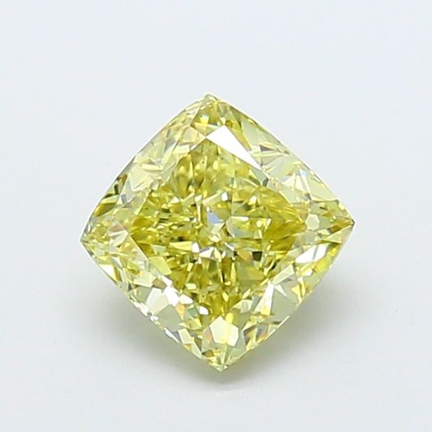 Loose Diamond - CUSHION MODIFIED 1.43ct Fancy Yellow VS2: Loose Diamond - CUSHION MODIFIED 1.43ct Fancy Yellow VS2 Source: This is a real non-mined Diamond that has been grown in a lab Shape: CUSHION MODIFIED Carats: 1.43 Color: Fancy Yellow Certification: I