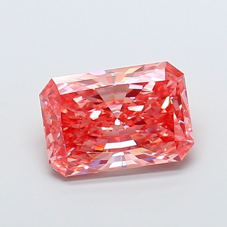 Loose Diamond - RADIANT 4.02ct Fancy Vivid Pink VS1: Loose Diamond - RADIANT 4.02ct Fancy Vivid Pink VS1 Source: This is a real non-mined Diamond that has been grown in a lab Shape: RADIANT Carats: 4.02 Color: Fancy Vivid Pink Certification: IGI Video: