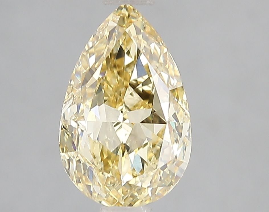 Loose Diamond - PEAR 2.0ct Fancy Intense Yellow VS1: Loose Diamond - PEAR 2.0ct Fancy Intense Yellow VS1 Source: This is a real non-mined Diamond that has been grown in a lab Shape: PEAR Carats: 2.0 Color: Fancy Intense Yellow Certification: IGI Video: