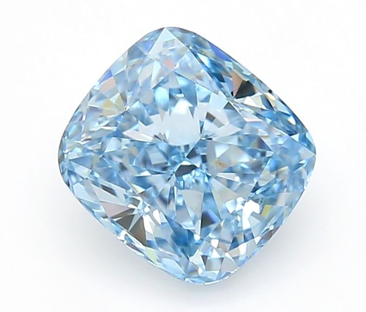 Loose Diamond - CUSHION MODIFIED 1.07ct Fancy Vivid Blue VVS2: Loose Diamond - CUSHION MODIFIED 1.07ct Fancy Vivid Blue VVS2 Source: This is a real non-mined Diamond that has been grown in a lab Shape: CUSHION MODIFIED Carats: 1.07 Color: Fancy Vivid Blue Certifi