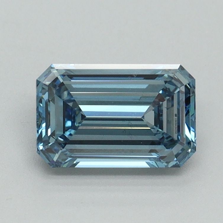 Loose Diamond - EMERALD 1.03ct Fancy Intense Blue VS2