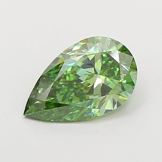 Loose Diamond - PEAR 1.05ct Fancy Vivid Green VS1: Loose Diamond - PEAR 1.05ct Fancy Vivid Green VS1 Source: This is a real non-mined Diamond that has been grown in a lab Shape: PEAR Carats: 1.05 Color: Fancy Vivid Green Certification: IGI Video: