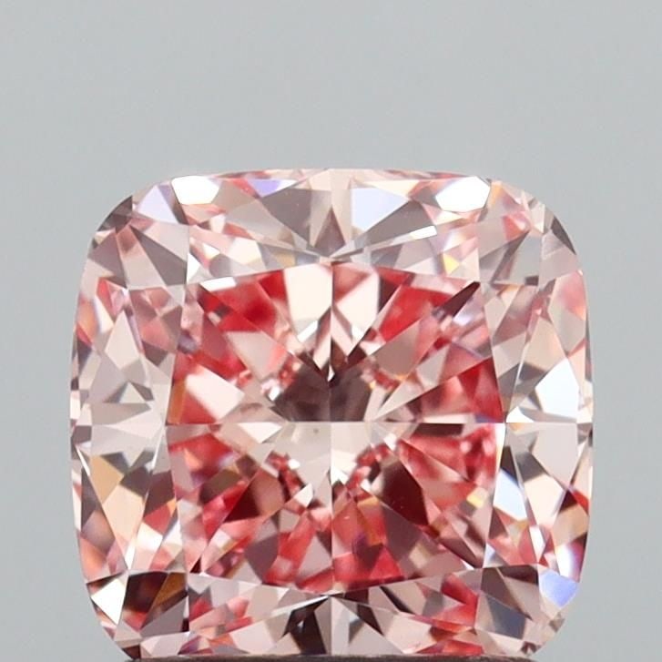 Loose Diamond - CUSHION MODIFIED 1.56ct Fancy Intense Pink VS1