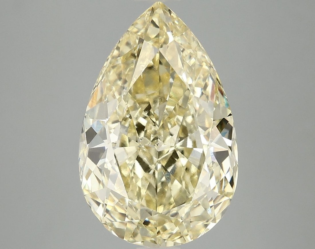Loose Diamond - PEAR 5.1ct Fancy Intense Yellow VS1: Loose Diamond - PEAR 5.1ct Fancy Intense Yellow VS1 Source: This is a real non-mined Diamond that has been grown in a lab Shape: PEAR Carats: 5.1 Color: Fancy Intense Yellow Certification: IGI Video:
