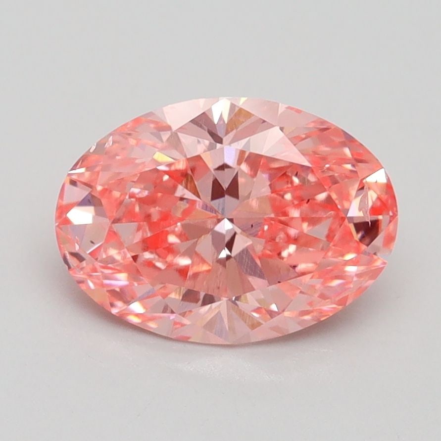 Loose Diamond - OVAL 1.62ct Fancy Vivid Pink SI1: Loose Diamond - OVAL 1.62ct Fancy Vivid Pink SI1 Source: This is a real non-mined Diamond that has been grown in a lab Shape: OVAL Carats: 1.62 Color: Fancy Vivid Pink Certification: IGI Video:
