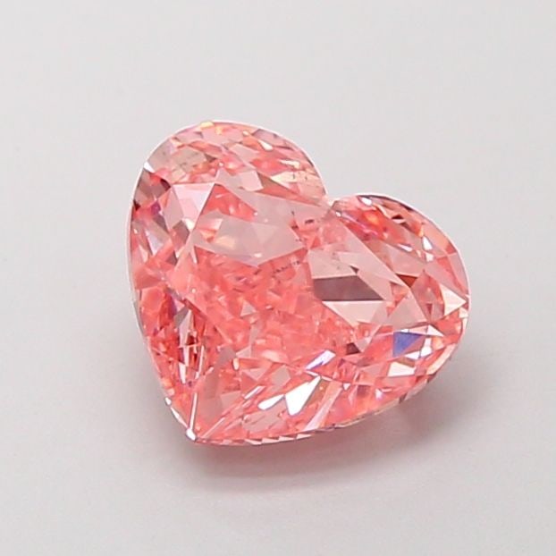 Loose Diamond - HEART 2.01ct Fancy Vivid Pink VS2: Loose Diamond - HEART 2.01ct Fancy Vivid Pink VS2 Source: This is a real non-mined Diamond that has been grown in a lab Shape: HEART Carats: 2.01 Color: Fancy Vivid Pink Certification: IGI Video: