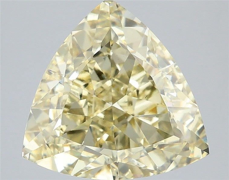 Loose Diamond - TRIANGULAR 5.06ct Fancy Yellow VS1: Loose Diamond - TRIANGULAR 5.06ct Fancy Yellow VS1 Source: This is a real non-mined Diamond that has been grown in a lab Shape: TRIANGULAR Carats: 5.06 Color: Fancy Yellow Certification: IGI Video: