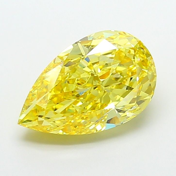 Loose Diamond - PEAR 6.15ct Fancy Intense Yellow VVS2 (1 of 1)