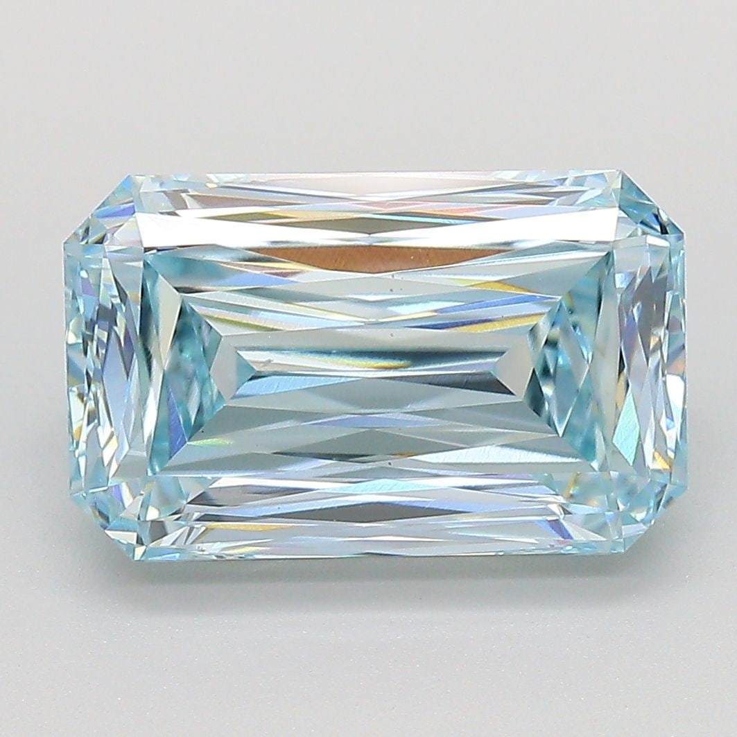 Loose Diamond - RADIANT 5.03ct Fancy Blue Green VS1