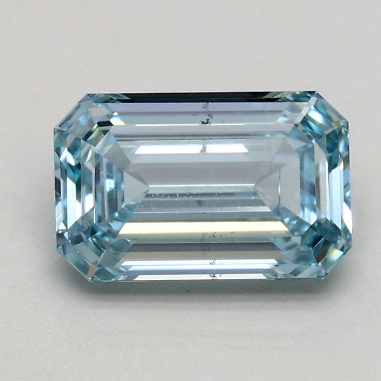 Loose Diamond - EMERALD 1.03ct Fancy Intense Blue SI1: Loose Diamond - EMERALD 1.03ct Fancy Intense Blue SI1 Source: This is a real non-mined Diamond that has been grown in a lab Shape: EMERALD Carats: 1.03 Color: Fancy Intense Blue Certification: IGI Vid