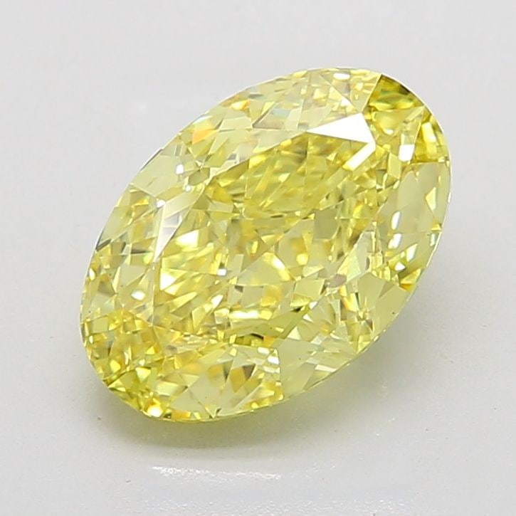 Loose Diamond - OVAL 6.01ct Fancy Vivid Yellow VS2