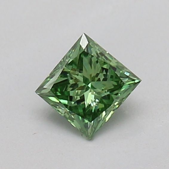Loose Diamond - PRINCESS 0.2ct Fancy Vivid Green VVS2