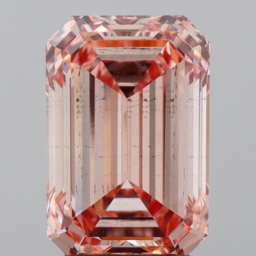 Loose Diamond - EMERALD 2.89ct Fancy Intense Pink SI1: Loose Diamond - EMERALD 2.89ct Fancy Intense Pink SI1 Source: This is a real non-mined Diamond that has been grown in a lab Shape: EMERALD Carats: 2.89 Color: Fancy Intense Pink Certification: IGI Vid