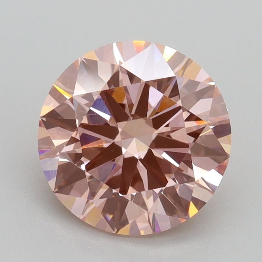 Loose Diamond - ROUND 2.18ct Fancy Intense Pink VS1: Loose Diamond - ROUND 2.18ct Fancy Intense Pink VS1 Source: This is a real non-mined Diamond that has been grown in a lab Shape: ROUND Carats: 2.18 Color: Fancy Intense Pink Certification: IGI Video: